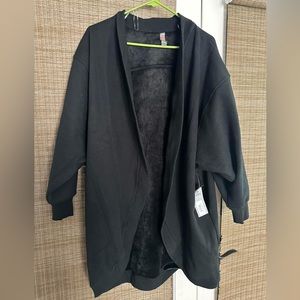 Mono b cardigan new with tag, size M/L. Warm and soft inside. Color black.